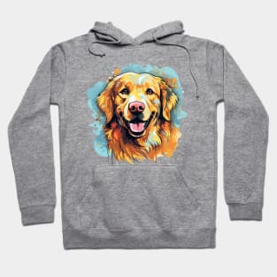 Dog art Golden retriever Hoodie